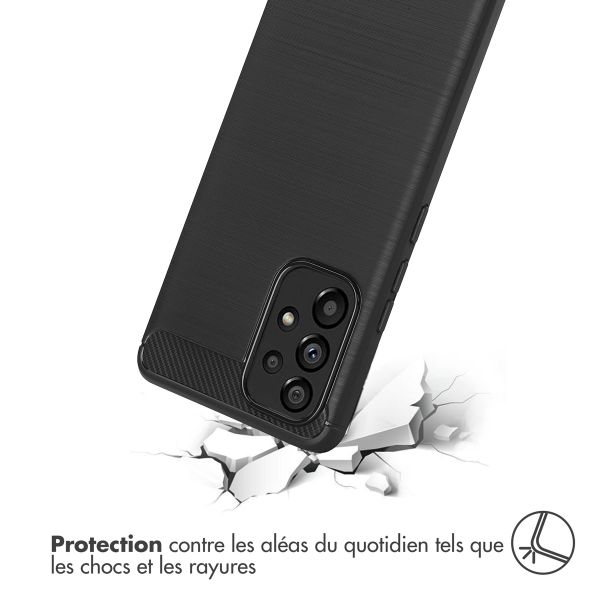 imoshion Coque Brushed Samsung Galaxy A53 - Noir