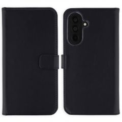 Selencia Étui portefeuille en cuir véritable Samsung Galaxy A37 (5G) - Noir