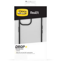 OtterBox Coque arrière React iPhone 15 - Transparent / Noir