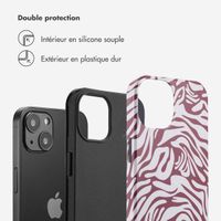 Selencia Coque arrière Vivid Tough iPhone 13 - Trippy Swirl Dark Rose