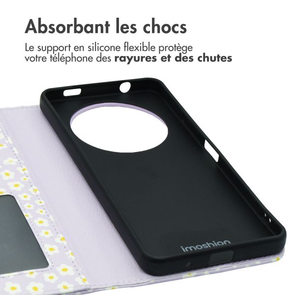 imoshion Étui de télephone portefeuille Design Xiaomi Redmi A3 - White Daisy