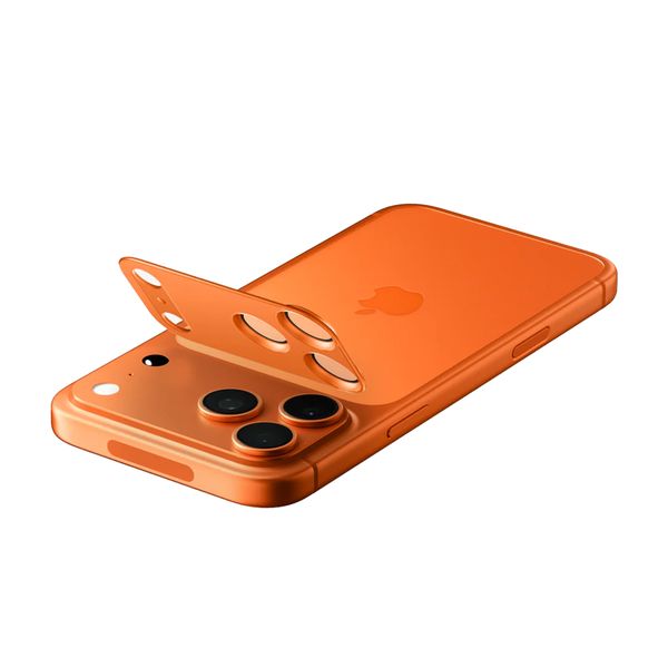 Spigen GLAStR EZ Fit Optik protection caméra pour Apple iPhone 17 Pro - Orange