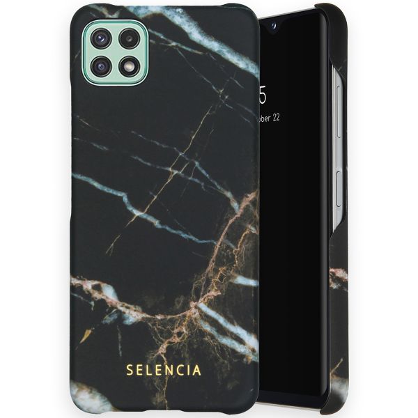 Selencia Coque Maya Fashion Samsung Galaxy A22 (5G) - Marble Black