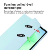 imoshion Coque tablette rigide Trifold Samsung Galaxy Tab A11 Plus - Bleu clair
