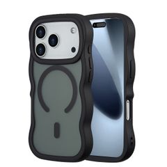 Selencia Coque arrière Wavy avec MagSafe Apple iPhone 17 Pro - Noir