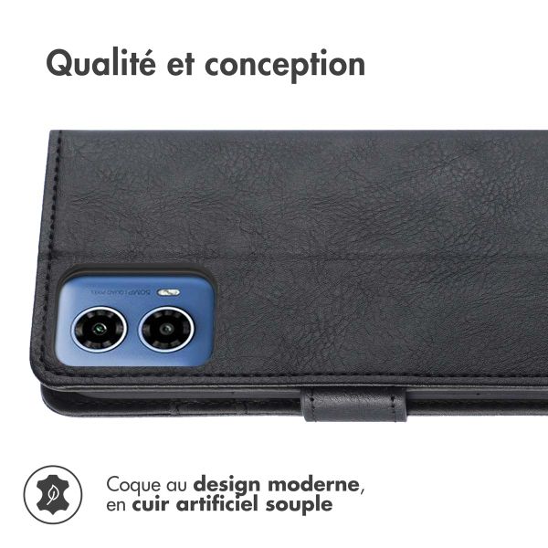 imoshion Étui de télephone portefeuille Motorola Moto G34 - Noir