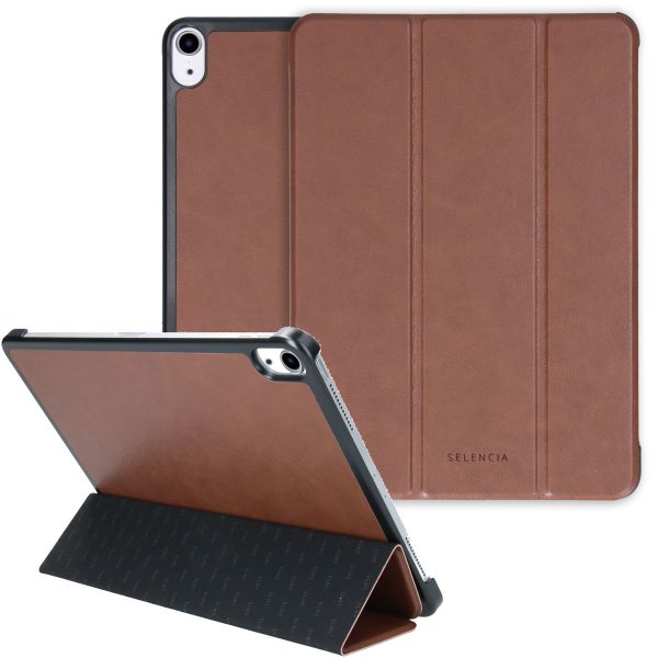 Selencia Coque en cuir vegan Nuria Trifold Book iPad Air 11 pouces (2024) M2 / Air 5 (2022) / Air 4 (2020)