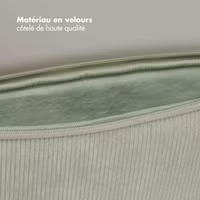 Selencia Pochette ordinateur Corduroy 13-14 pouces - Pistache Cream