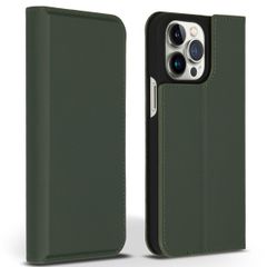 Accezz Étui de télephone Slim Folio en cuir de qualité supérieure Apple iPhone 14 Pro Max - Vert