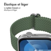 imoshion Bracelet tissé en nylon Apple Watch Series 1 á 9 / SE (38/40/41 mm) | Series 10 / 11 (42 mm) - Vert