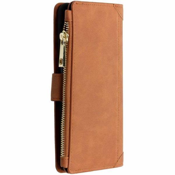Porte-monnaie de luxe Samsung Galaxy A7 (2018) - Brun