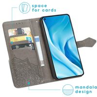 imoshion Etui de télephone Mandala Xiaomi Mi 11 Lite (5G/4G) / 11 Lite 5G NE - Gris