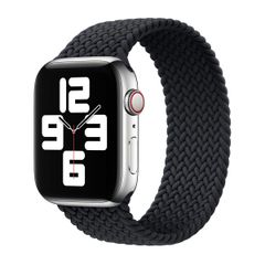 Apple Bracelet Solo tressé Apple Watch | 38/40/41/42 mm - Taille 9 - Charcoal