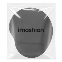 imoshion Tapis de souris ergonomique - Tapis de souris avec repose-poignet - 30 x 25 cm - Noir