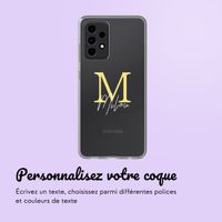 Coque personnalisée avec une lettre Samsung Galaxy A52(s) (5G/4G) - Transparent