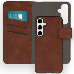 imoshion Etui de téléphone de type portefeuille de luxe 2-en-1 amovible Samsung Galaxy S24 Plus - Brun