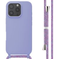 imoshion Coque en silicone avec cordon Apple iPhone 16 Pro - Violet