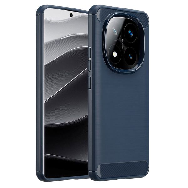 imoshion Coque Brushed Xiaomi Redmi Note 14 Pro Plus (5G) - Bleu foncé