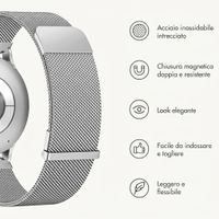 imoshion Bracelet magnétique milanais  - Connexion universelle 20 mm - Argent