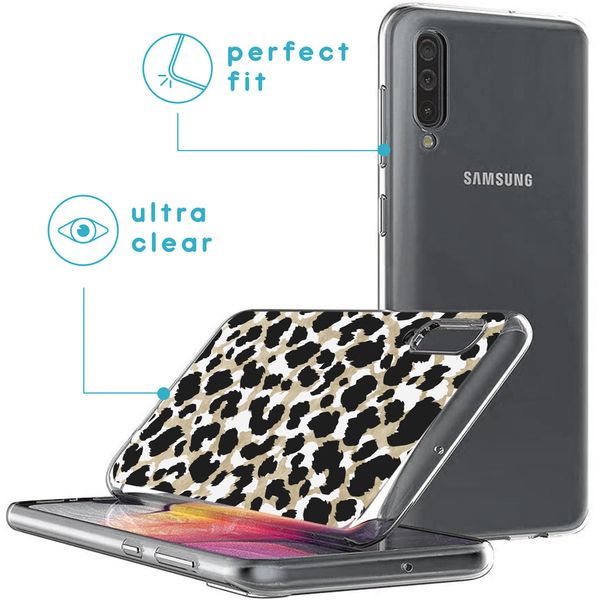 imoshion Coque Design Samsung Galaxy A50 / A30s - Léopard / Noir