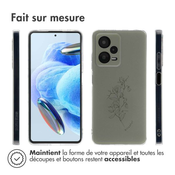 imoshion Coque Design Xiaomi Redmi Note 12 Pro (5G) - Floral Green