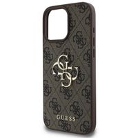 Guess Coque 4G Metal Logo Backcover Apple iPhone 16 Pro - Marron
