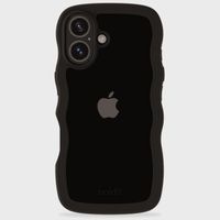 Holdit Coque Wavy Apple iPhone 16 Plus - Black / Transparent