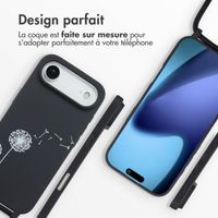 imoshion Coque design en silicone avec cordon Apple iPhone Air - Dandelion Black