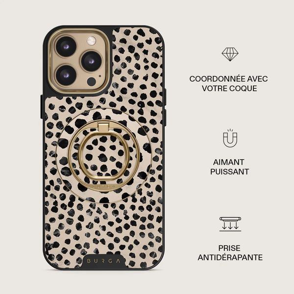 Burga Ringholder MagSafe Gold - Bague téléphone - Almond Latte