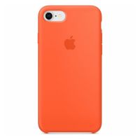 Apple Coque en silicone Apple iPhone SE (2022 / 2020) / 8 / 7 - Spicy Orange