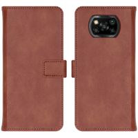 imoshion Étui de télephone portefeuille de luxe Xiaomi Poco X3 (Pro) - Marron