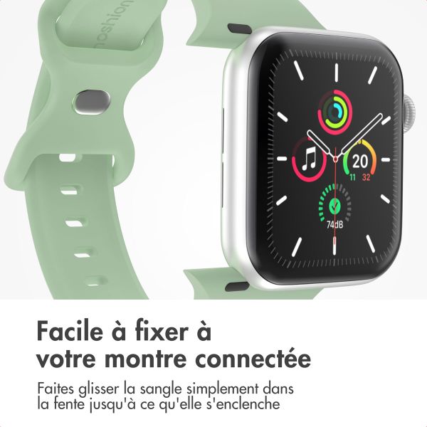 imoshion Bracelet en silicone⁺ Apple Watch Series 1 á 9 / SE (38/40/41 mm) | Series 10 (42 mm) - Pistache - Taille S/M