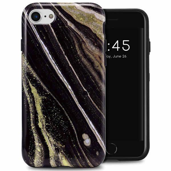 Selencia Coque arrière Vivid Tough iPhone SE (2022 / 2020) / 8 / 7 / 6(s) - Chic Marble