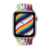 Apple Bracelet Solo tressé Apple Watch | 44/45/46/49 mm - Taille 8 - Pride Edition