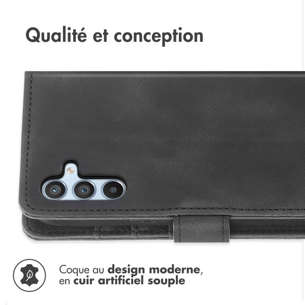 imoshion Etui de télephone portefeuille avec cordon Samsung Galaxy A34 (5G) - Noir
