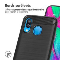 imoshion Coque Brushed Samsung Galaxy A40 - Noir