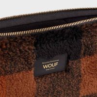 Wouf Teddy Pochette ordinateur 13 pouces - Brownie