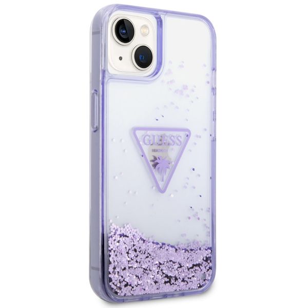 Guess Coque Liquid Glitter iPhone 14 - Lila