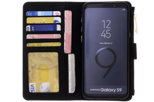 Porte-monnaie de luxe Samsung Galaxy S9 - Noir