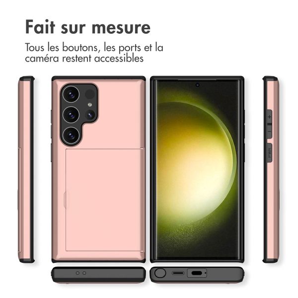 imoshion Coque arrière avec porte-cartes Samsung Galaxy S24 Ultra - Rose Dorée