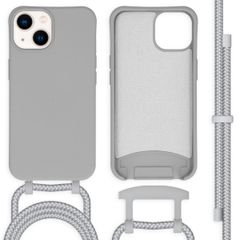 imoshion Coque de couleur avec cordon amovible iPhone 14 - Gris