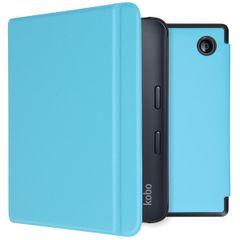 imoshion Étui de liseuse portefeuille Slim Hard Kobo Libra 2 / Tolino Vision 6 - Bleu clair