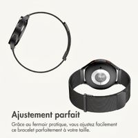 imoshion Bracelet magnétique milanais  - Connexion universelle 22 mm - Noir