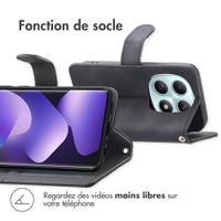 imoshion Etui de télephone portefeuille avec cordon Xiaomi Redmi Note 15 (5G) - Noir