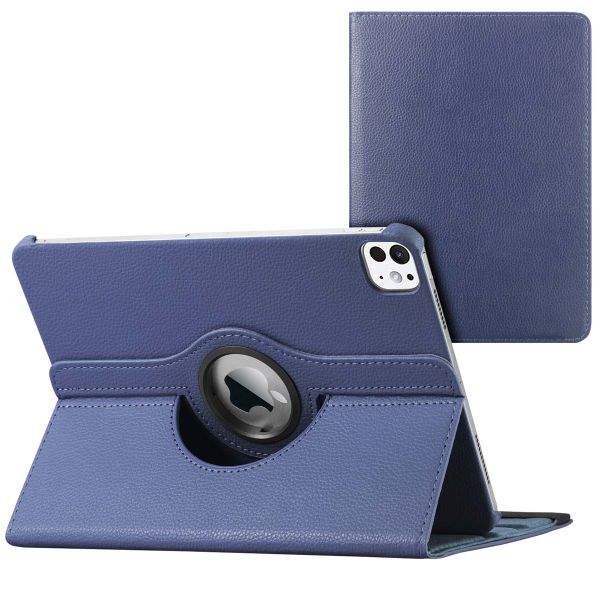 imoshion Coque tablette rotatif à 360° iPad Air 11 pouces (2024) M2 / Air 5 (2022) / Air 4 (2020) / Pro 11 (2018/2020) - Bleu foncé