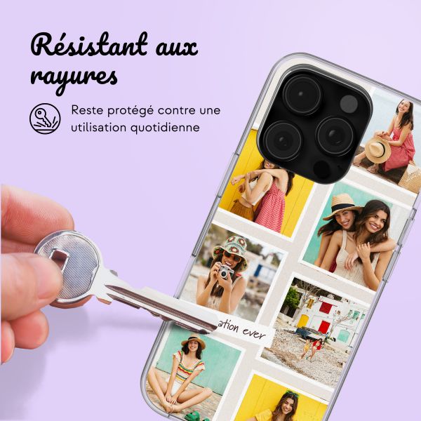 Coque personnalisée avec pellicule N°3 iPhone 16 Pro - Transparent