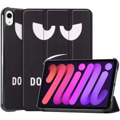 imoshion Coque tablette Design Trifold iPad Mini 7 (2024) / iPad Mini 6 (2021) - Don't touch