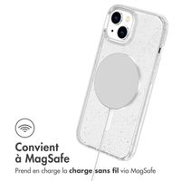 imoshion Coque Pailletée avec MagSafe Apple iPhone 14 - Paillettes Transparent