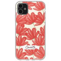 Coque personnalisée avec des fleurs iPhone 11 - Transparent