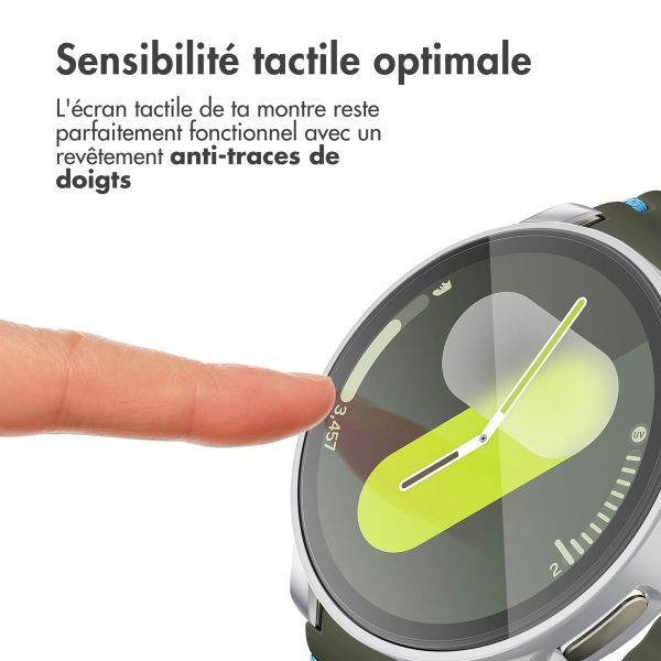 imoshion Coque rigide à couverture complète Samsung Galaxy Watch 7 - 44 mm - Argent